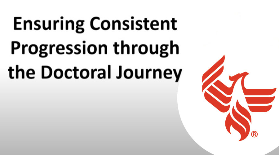 Watch Ensuring Consistent Progression Through the Doctoral Journey video