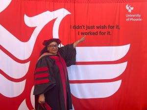 Dr. Wilson receives her doctoral degree